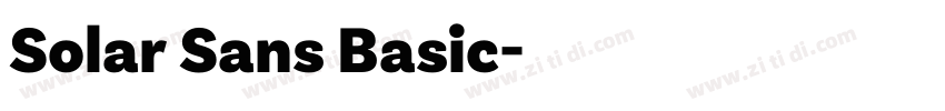 Solar Sans Basic字体转换